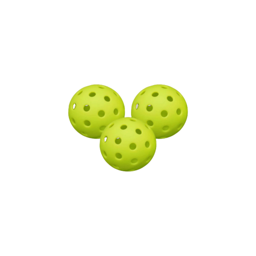Green Hybrid Pickleballs - Set of 3